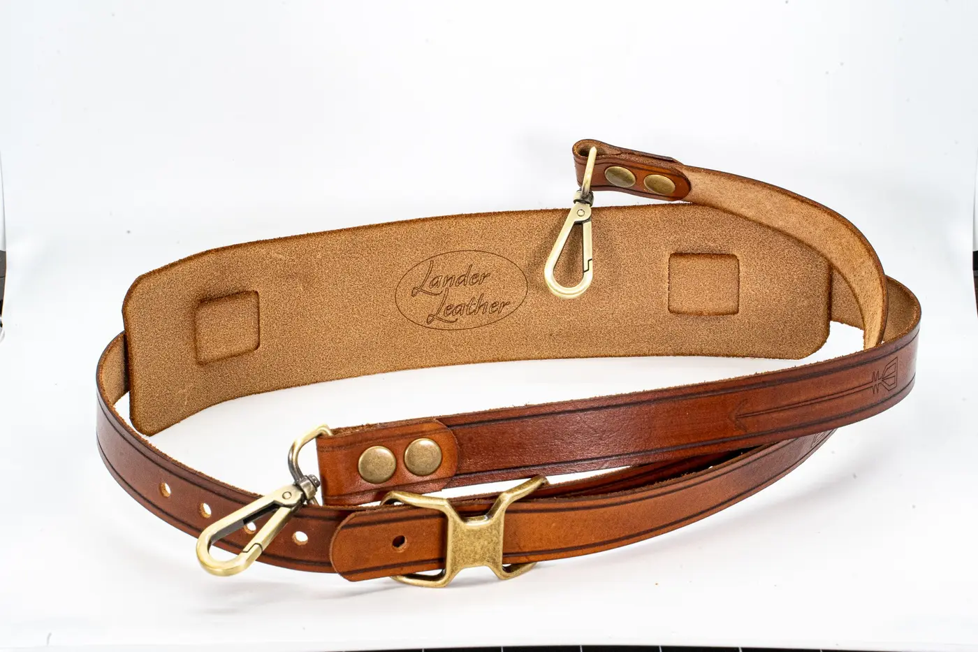 Brown Leather Banjo Strap