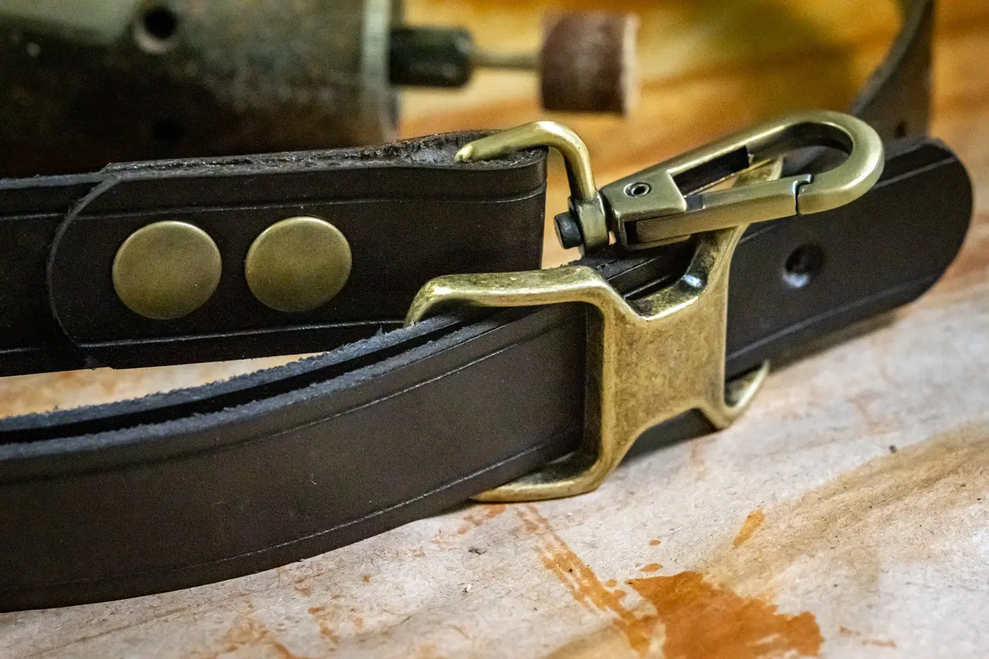 Chocolate Leather Banjo Strap