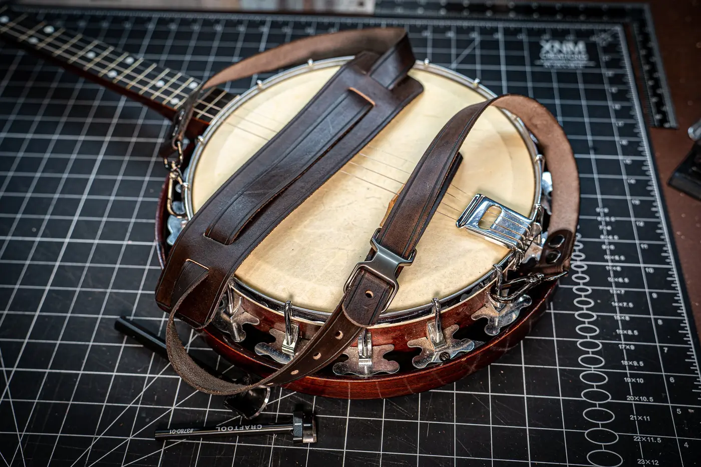 Banjo straps by Lander Leather